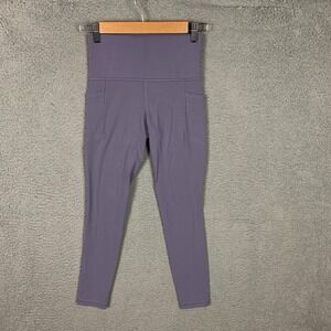 Athleta Salutation 7/8 Tights Women's XS Stash Pocket II High Rise Purple